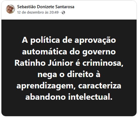 GOVERNO Ratinho Júnior é alvo de críticas por política de “aprovação automática” em escolas do Paraná