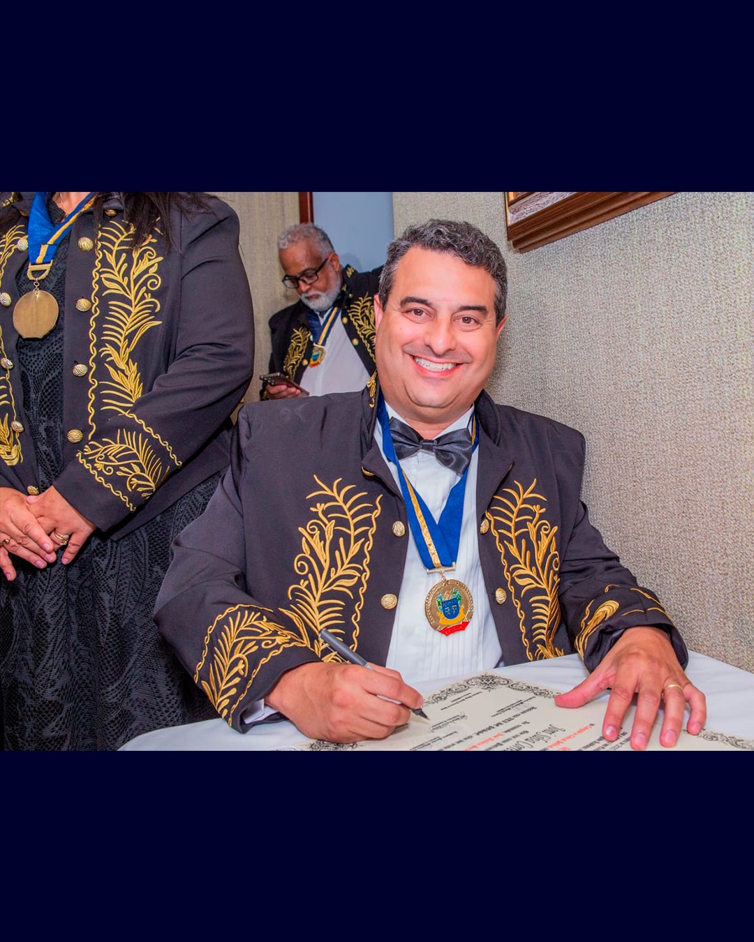 ABRASCI empossa Joni Correia, seu pai e o ídolo Zico como novos imortais em cerimônia histórica no Rio