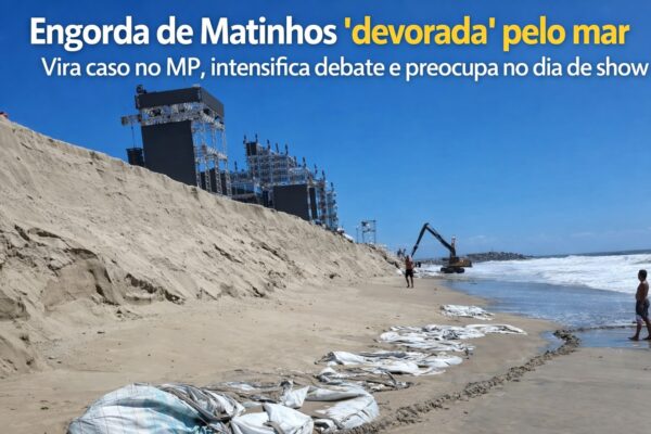 GOVERNO Ratinho Jr., MP-PR e oposição travam embate após mar “engolir” parte da engorda em Matinhos