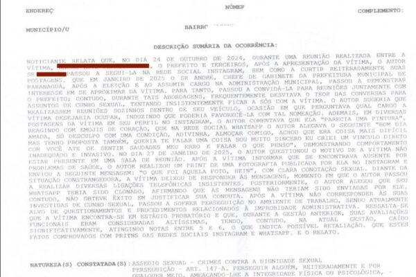 Investigação de assédio em Paranaguá coloca gestão de Adriano Ramos sob pressão e levanta debate sobre ética pública