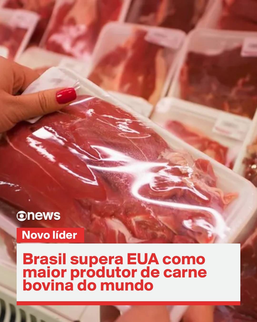 Brasil supera Estados Unidos e assume a liderança mundial na produção de carne bovina