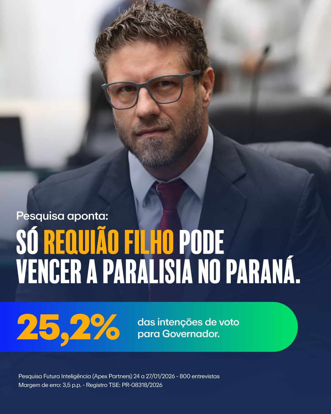 Requião Filho consolida pré-candidatura ao governo e critica “paralisia” na gestão pública do Paraná
