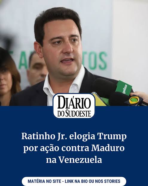 Ratinho Junior defende intervenção na Venezuela e recebe enxurrada de críticas por falta de água no Paraná