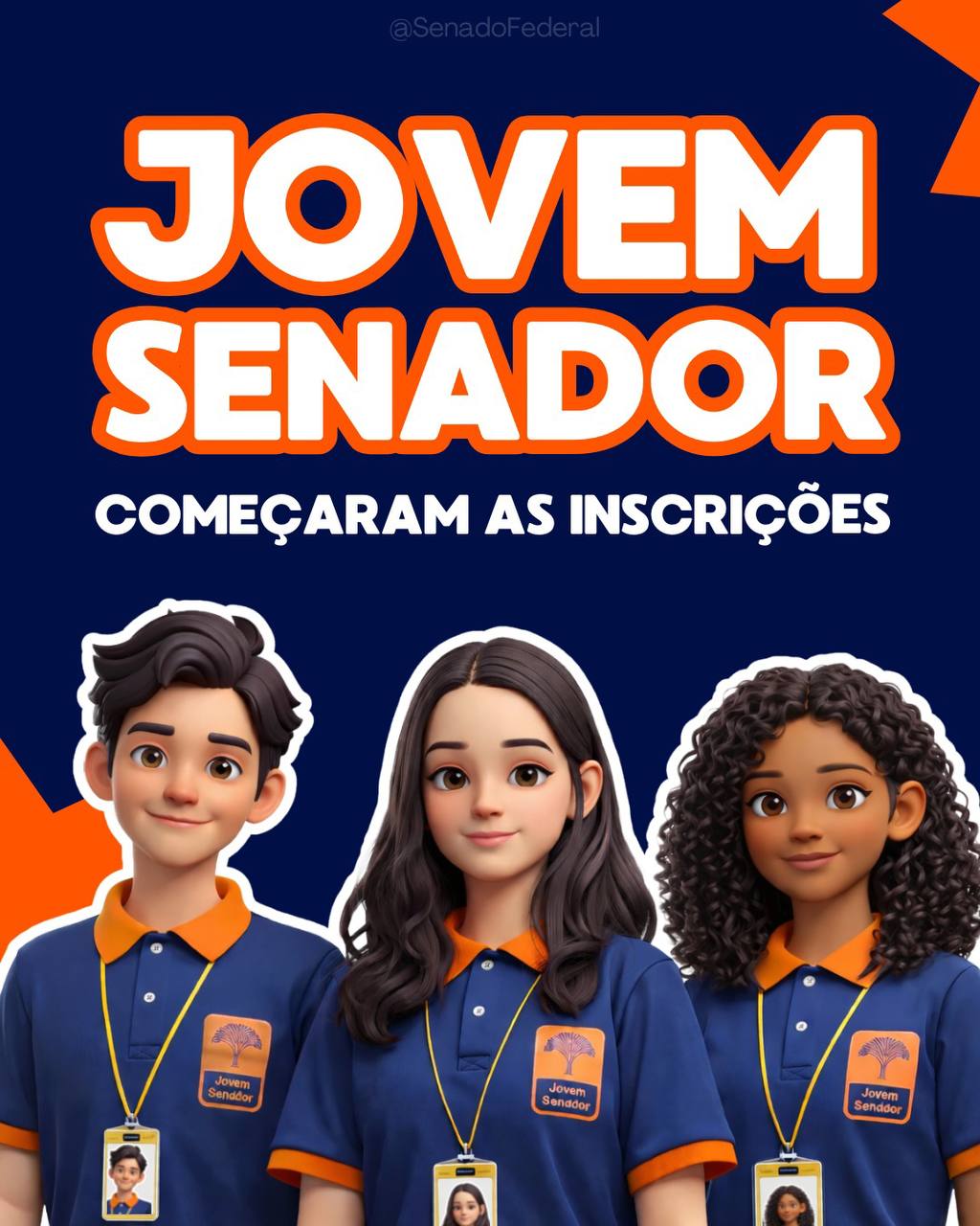 JOVEM SENADOR 2026 abre inscrições para debate sobre democracia digital e selecionará 27 estudantes da rede pública