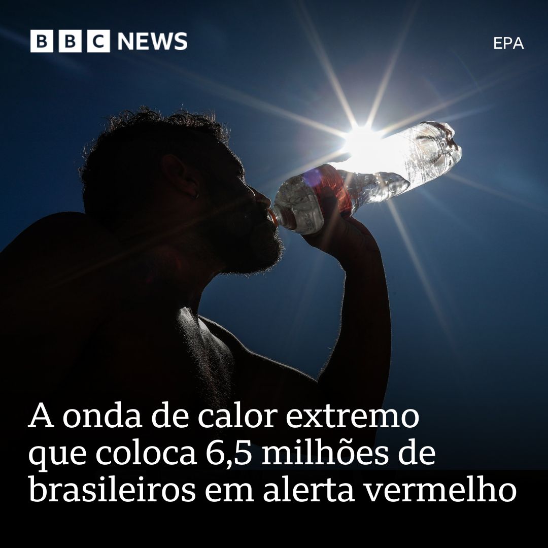 Inmet emite alerta vermelho para onda de calor no Sul e temperaturas disparam em todo o Brasil