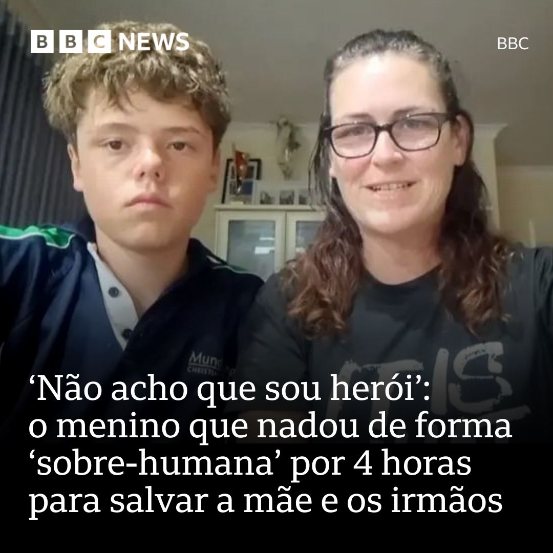 Menino de 13 anos nada por 4 horas para salvar família à deriva na Austrália