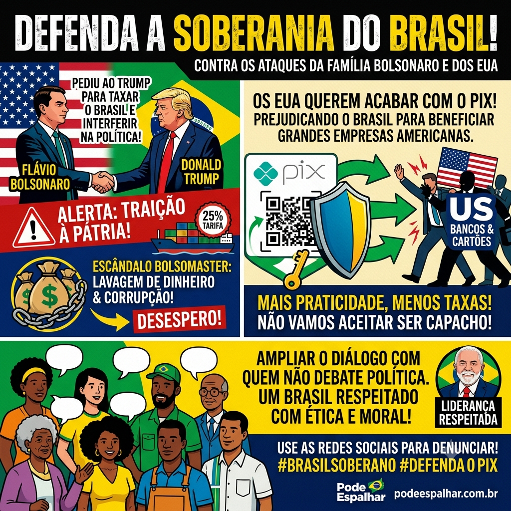 Flávio Bolsonaro, Donald Trump e governo brasileiro debatem tarifas comerciais, Pix e desdobramentos do caso BolsoMaster