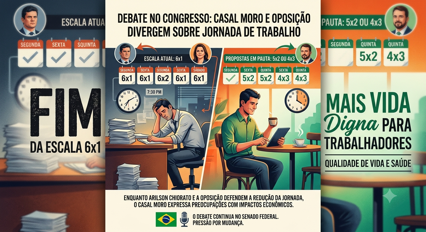 Casal Moro e bancada de oposição divergem sobre propostas de alteração na escala de trabalho no Congresso