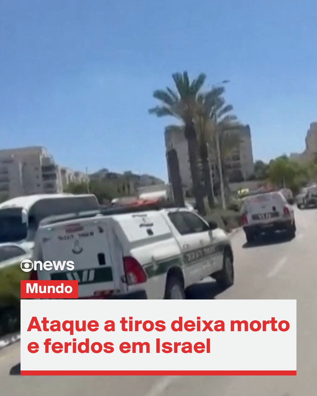 Ataque a tiros no centro de Israel mata um cidadão israelense e deixa cinco feridos