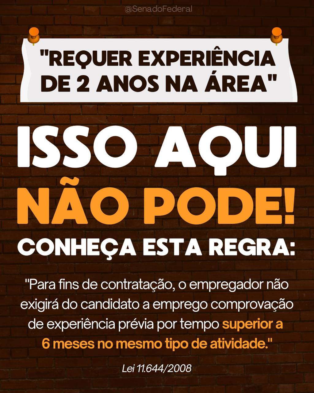 Lei proíbe empresas de exigirem mais de 6 meses de experiência de candidatos a emprego