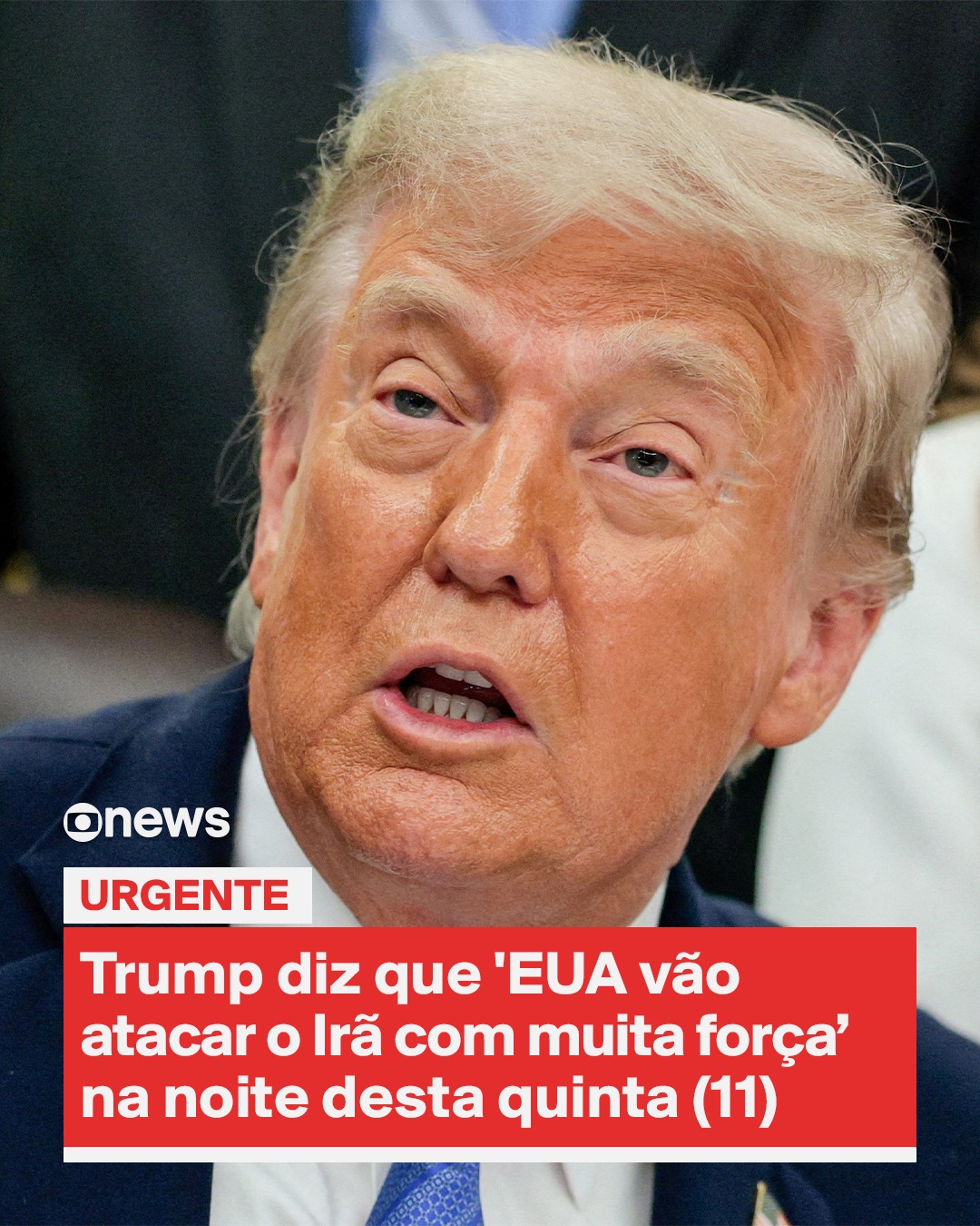 Donald Trump ameaça novo ataque contra o Irã e afirma que EUA assumirão controle do petróleo e gás do paÃs