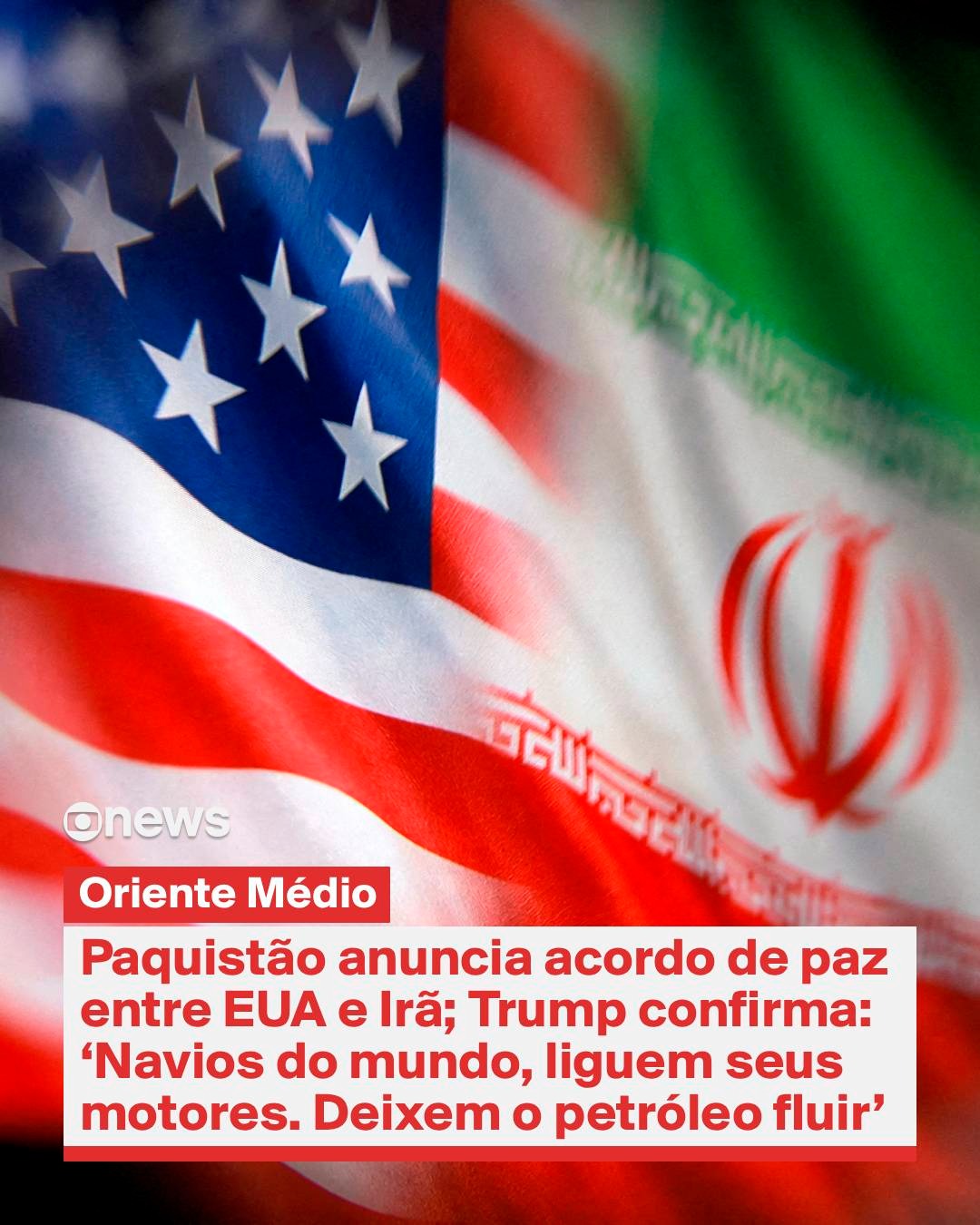Estados Unidos e Irã selam acordo histórico para encerrar guerra no oriente médio e reabrir Estreito de Omuz